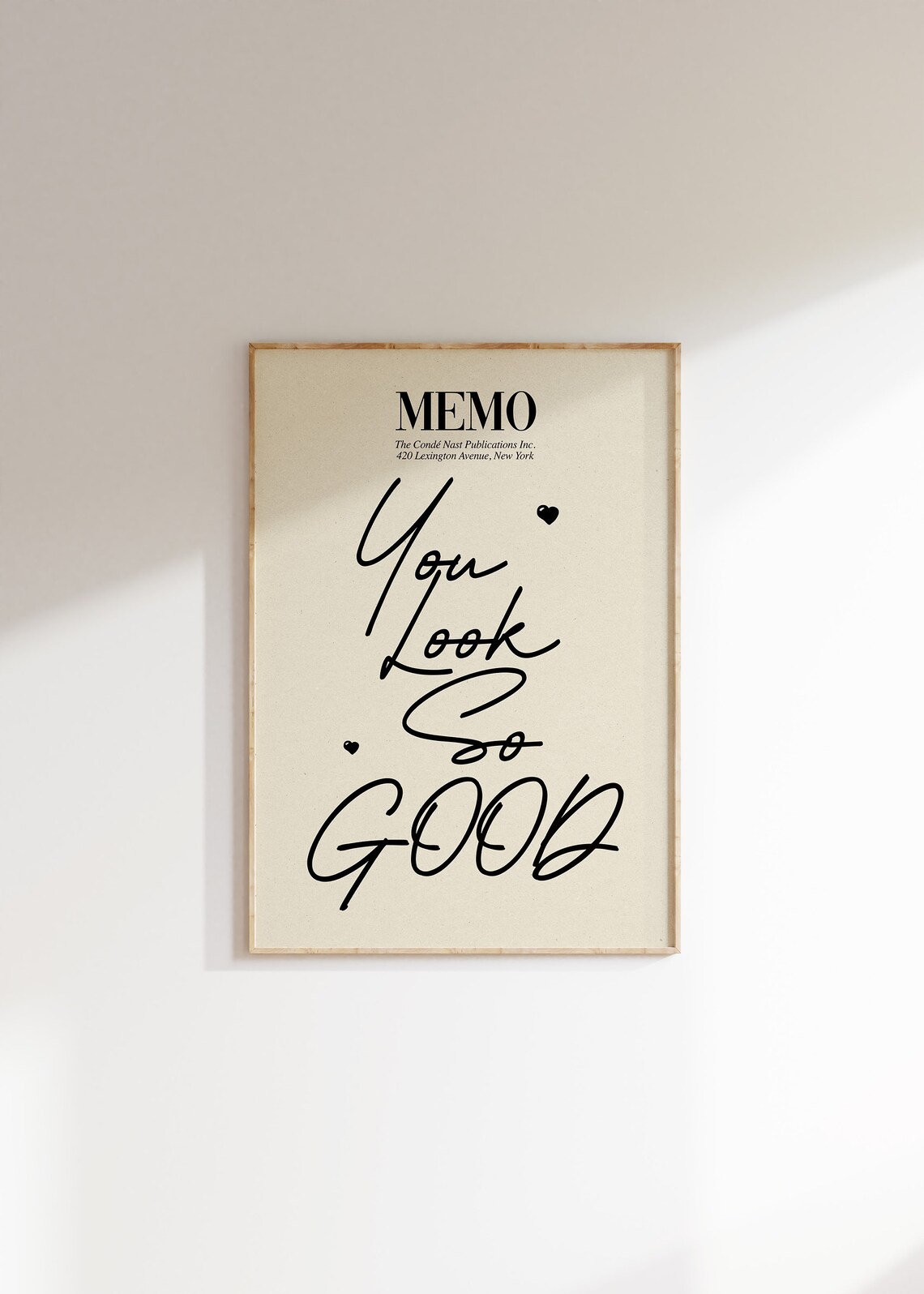 You Look So Good Memo Print, Retro Quote Poster - Image 4