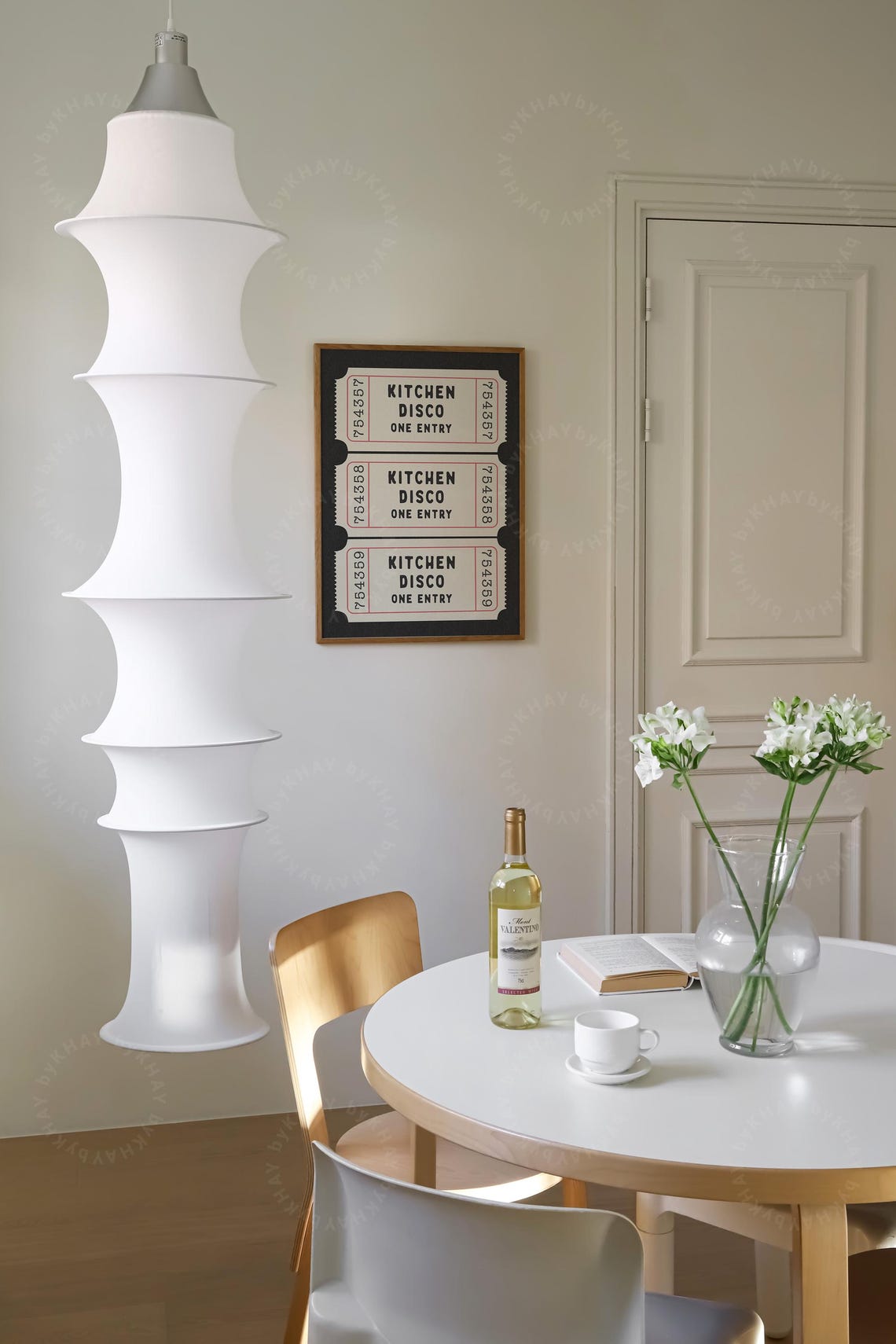 Kitchen Disco One Entry Vintage Ticket Trio Black Cream Wall Poster - Image 3