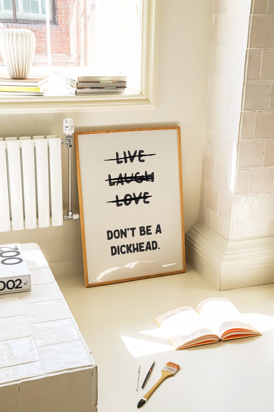 Live Laugh Love Dont Be A Dickhead Funny Poster - Image 2
