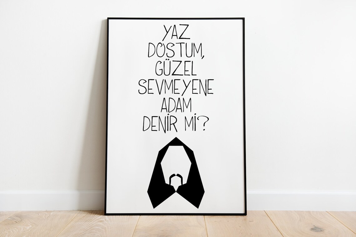 Yaz Dostum Turkish Rock Lyric Barış Manço Inspired Music Poster