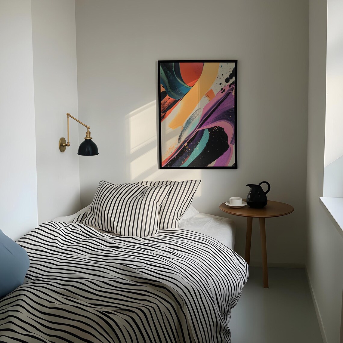 Abstract Colorful Watercolor, Modern Wall Art - Image 5