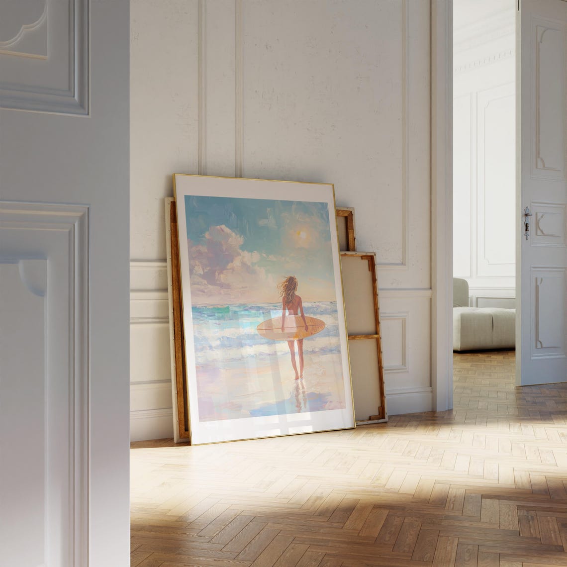 Surf Poster Wall Art Boho Decor With Beach Print Beach Poster For Aesthetic Room Decor As Gift For Her Surf Print And Beachy Poster - Image 2