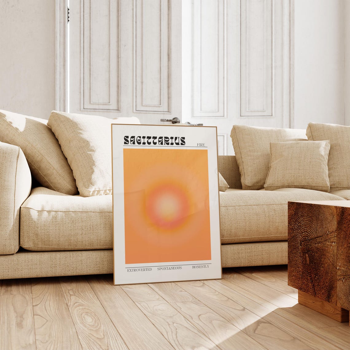 Sagittarius Aura Zodiac Poster Aesthetic Wall Art Astrology Gifts Manifestation Sagittarius Gift Teen Room Decor Spiritual Gifts - Image 2