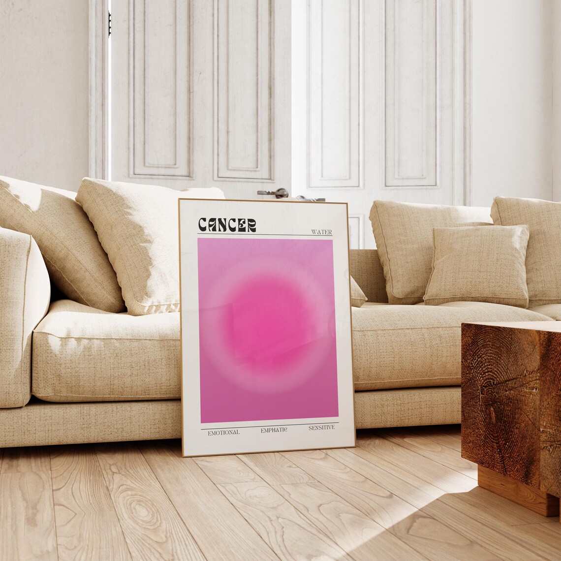 Cancer Aura Zodiac Poster, Astrology Wall Art Print - Image 2
