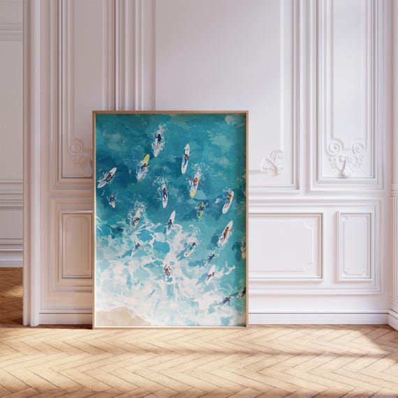 Surf Poster For Beach Room Decor Beach Art Or Poster Ocean Coastal And Surf Print Beachy Wall Art As Aesthetic Room Decor