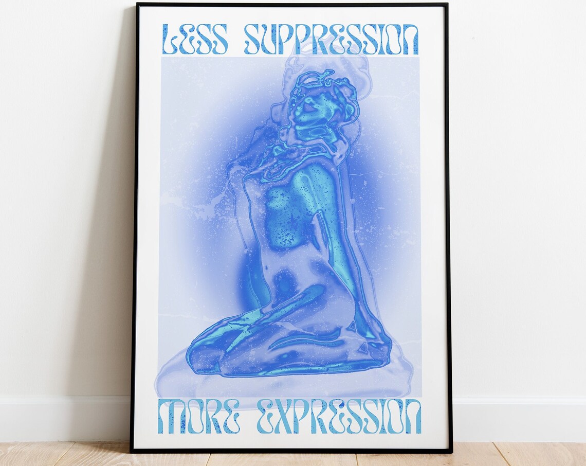 Spiritual Affirmation Gradient Wall Art Print - Image 4