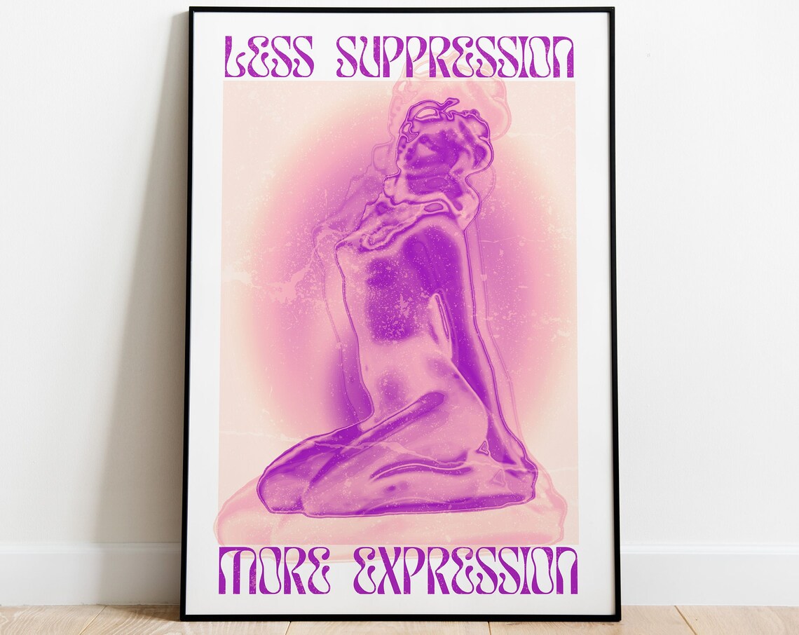 Spiritual Affirmation Art Print, Gradient Typography - Image 4