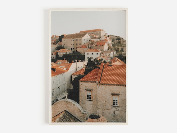 Dubrovnik Travel Poster, Croatia Architecture Photo