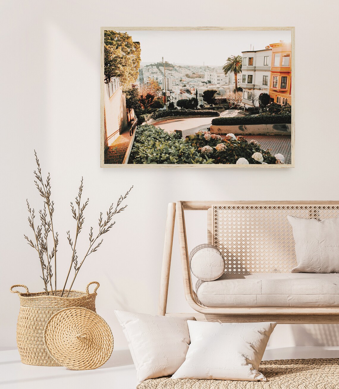 Lombard Street San Francisco Travel Poster, Boho - Image 3