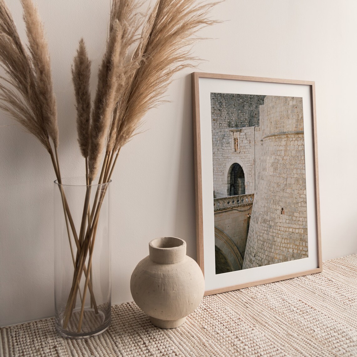 Dubrovnik Ancient City Walls Stone Bastion Detail Croatia Poster - Image 2