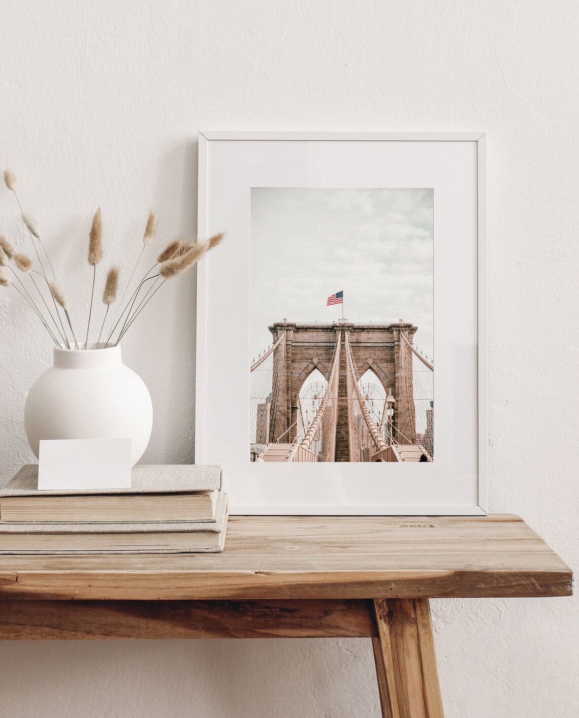 Brooklyn Bridge New York Urban Poster, Modern Decor - Image 4
