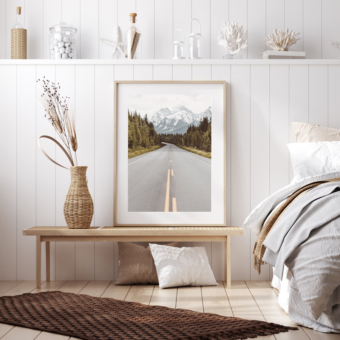Alaska Mountain Highway Landscape Art Print - Image 2