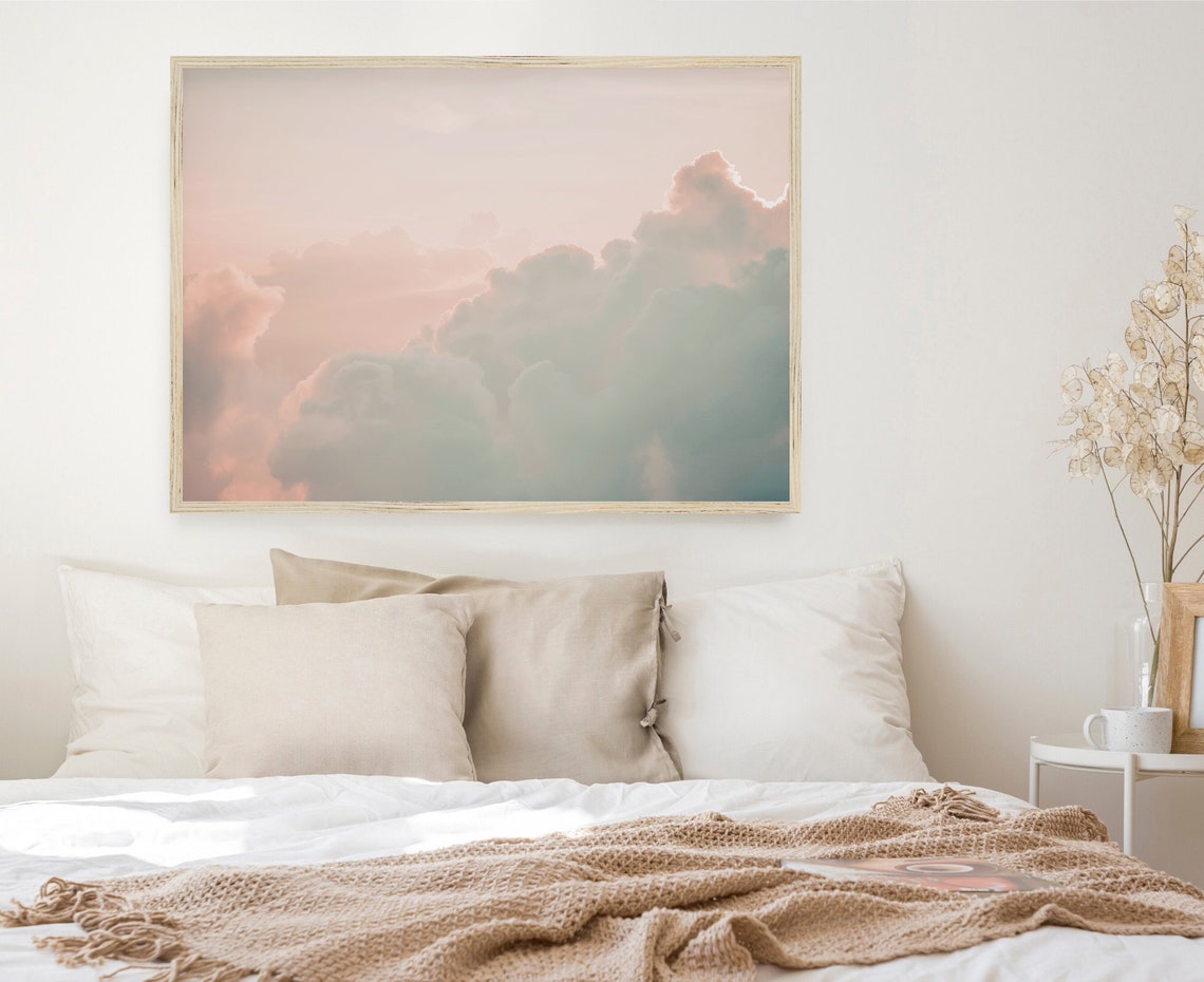 Cloud Sunset Print Sunset Photography Pastel Print Print Nursery Wall Art Art - Image 2