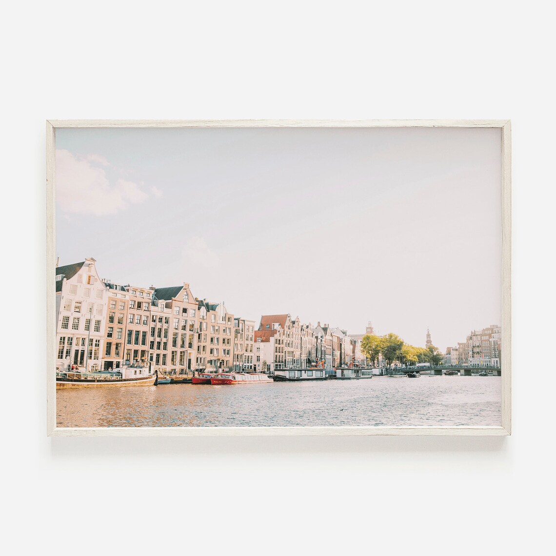 Amsterdam Boho Pastel Travel Poster, European City