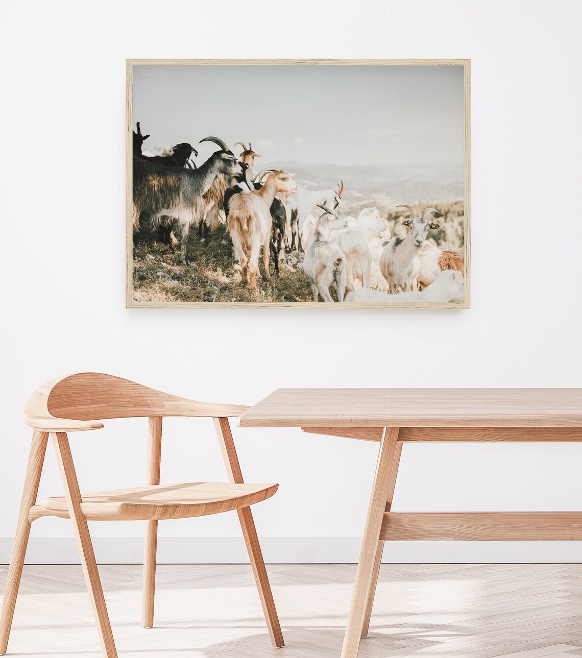 Goat Farmhouse Wall Art Print, Argentina Desert - Image 2