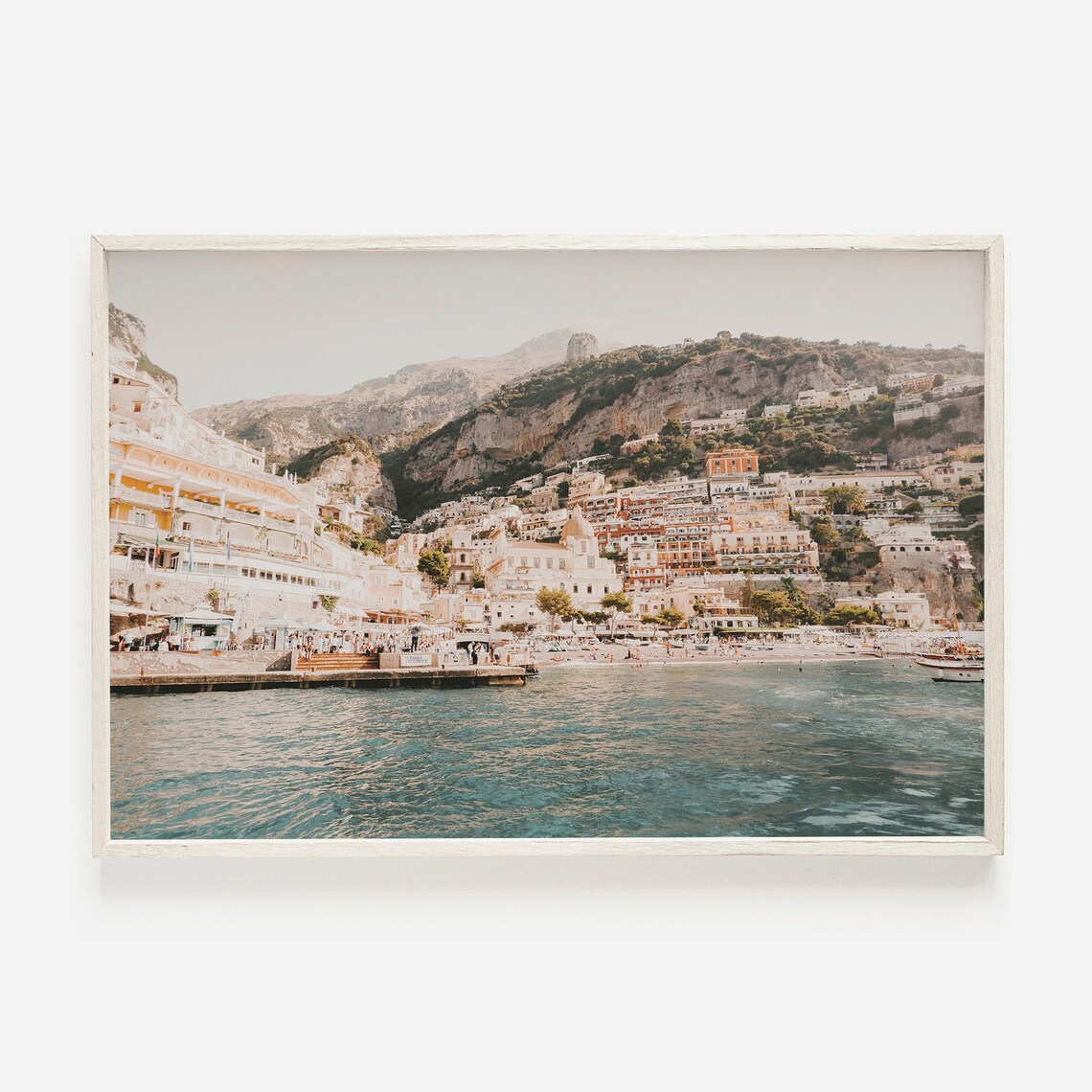 Positano Italy Coastal Travel Poster, Amalfi Coast