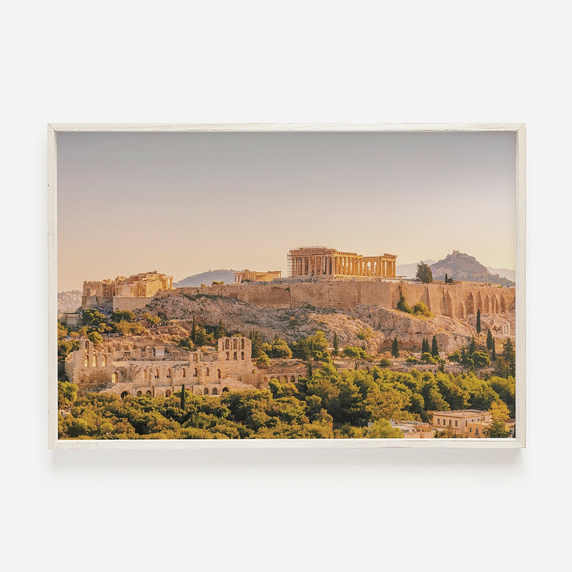 Acropolis Athens Greece Travel Poster, Parthenon