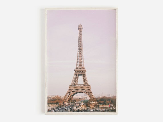 Pastel Eiffel Tower Print Paris Aesthetic France Decor Paris Wall Art Eiffel Tower Photography Wall Art