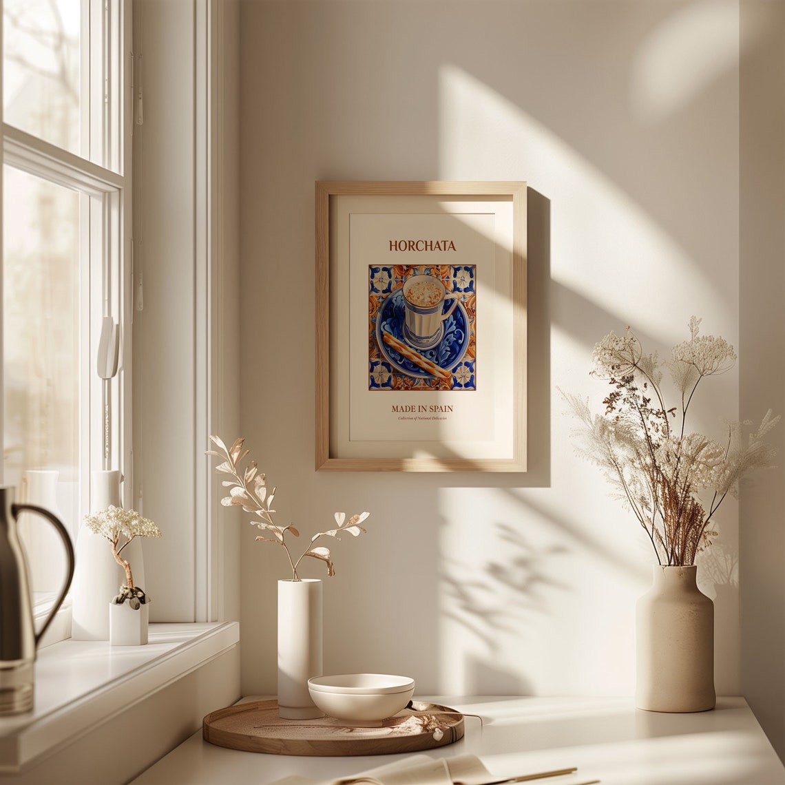 Horchata Spanish Tigernut Milk Drink Cup Tile Art Kitchen Poster - Image 2