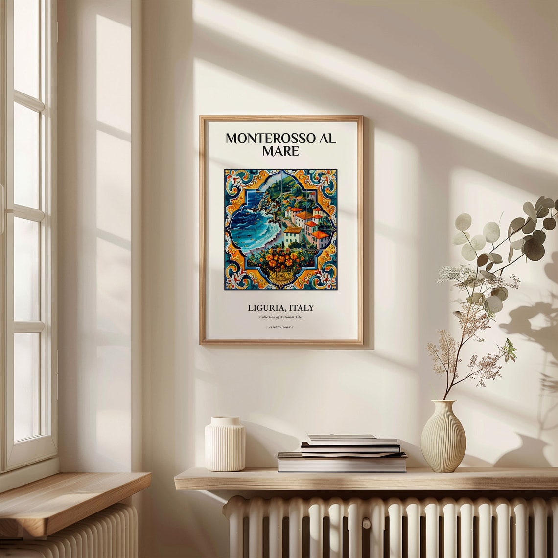 Monterosso al Mare Liguria Italy Coastal Town Tile Mural Poster - Image 3