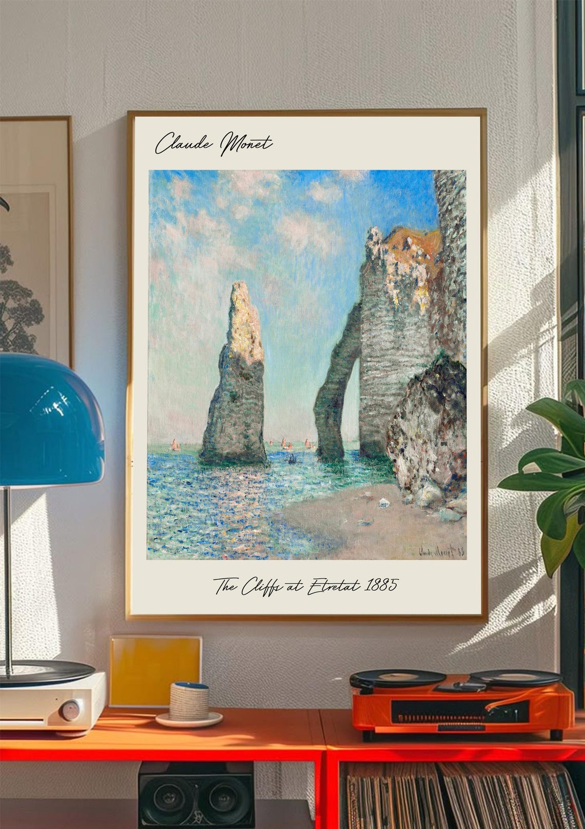 Claude Monet, The Cliffs At Tretat 1885, Poster - Image 5