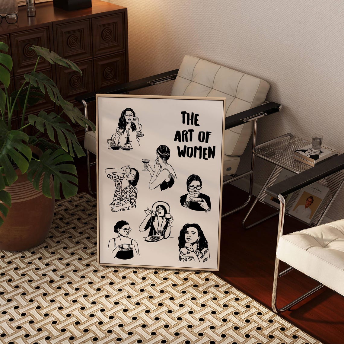 Art Of Women Print Aesthetic Home Wall Decor Trendy Wall Art Exhibition French Poster Trendy Vintage Retro Print Exhibition Wall Art - Image 2