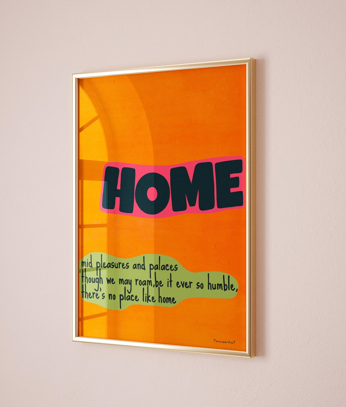 Retro Home Abstract Uplifting Quote Poster Print - Image 2