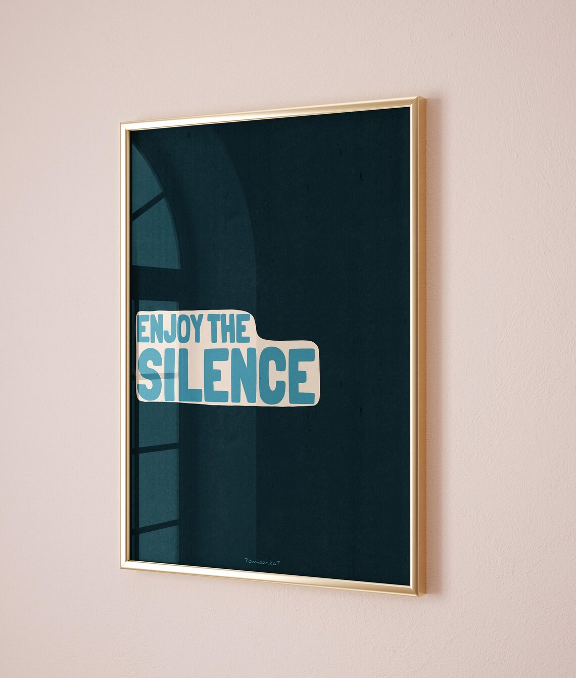 Enjoy The Silence, Abstract Funky Wall Art - Image 2