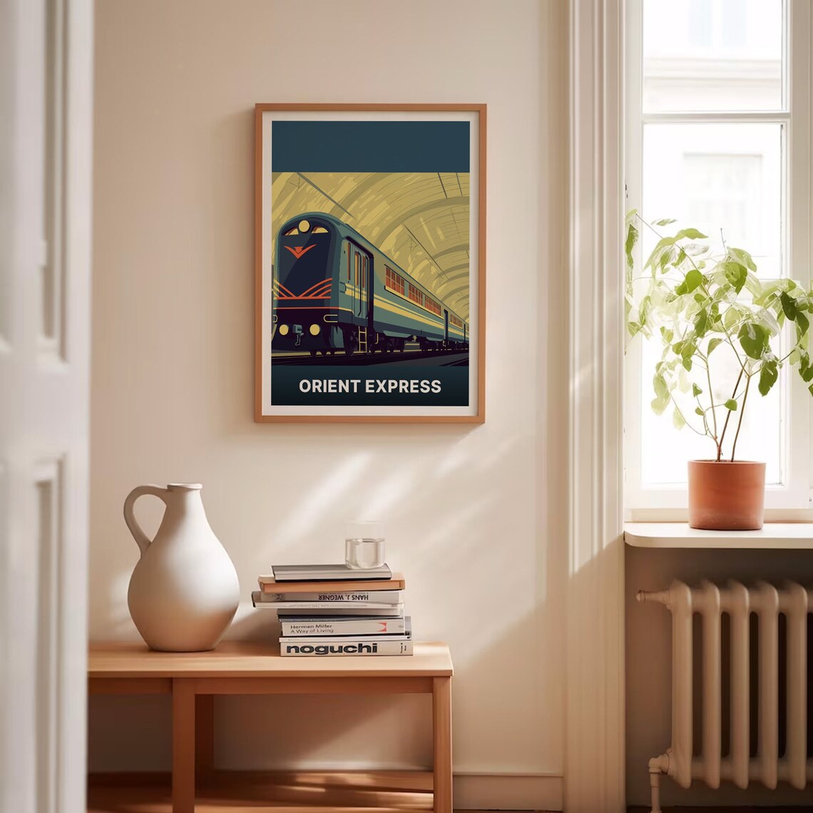 Orient Express Travel Poster, Art Deco Railway Adventure - Image 4