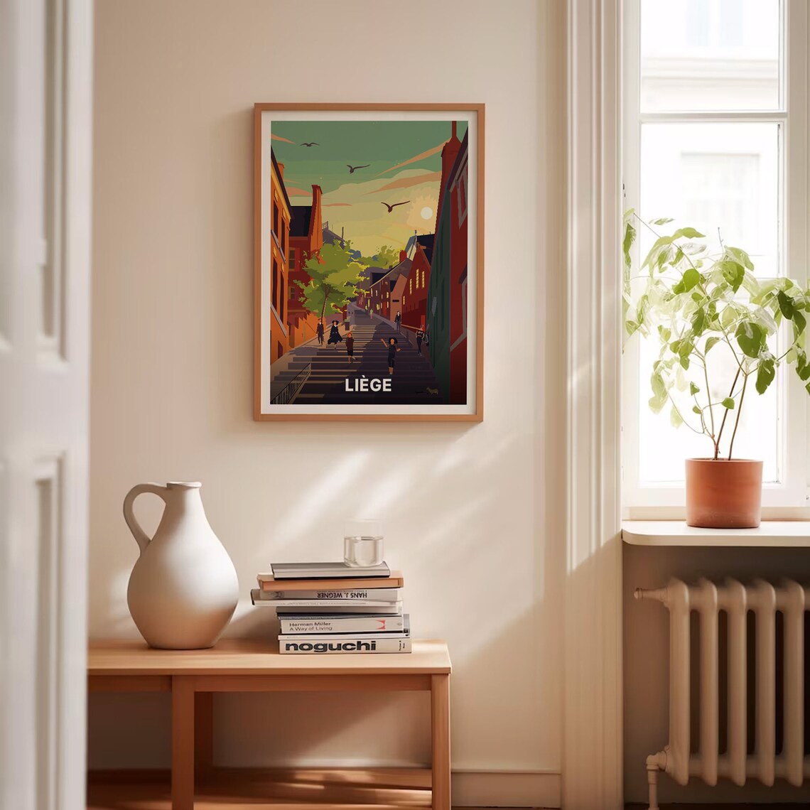 Lige Belgium Travel Poster, European Cityscape - Image 4