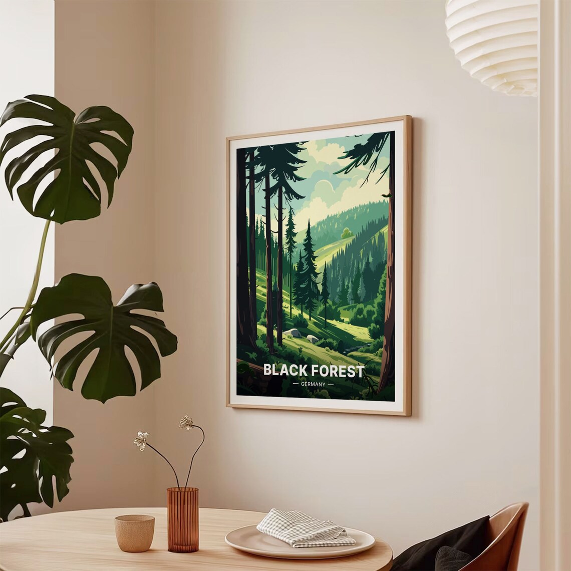 Black Forest Travel Poster, Germany Landscape Art - Image 2