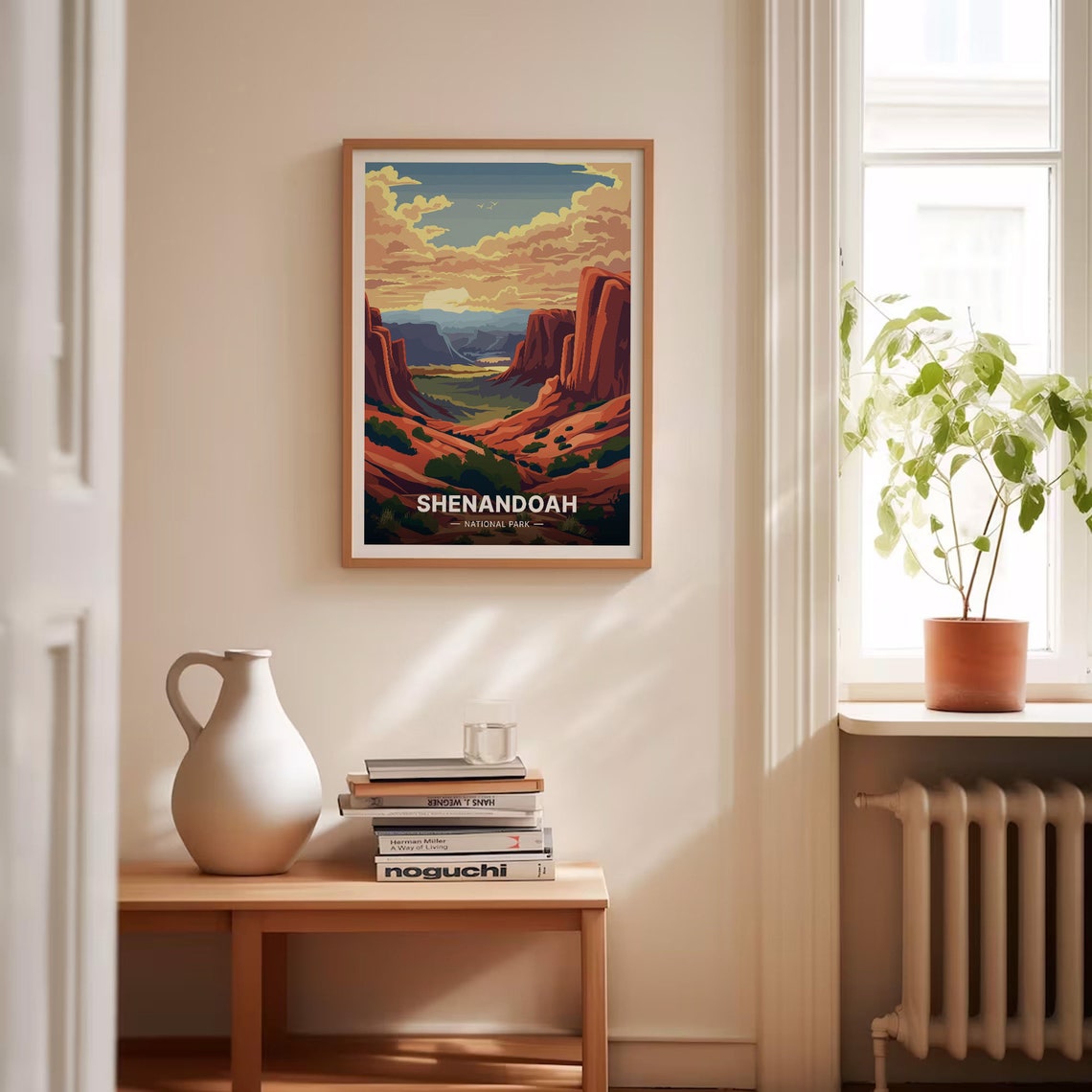 Shenandoah National Park Canyon Sunset Landscape Travel Poster - Image 4