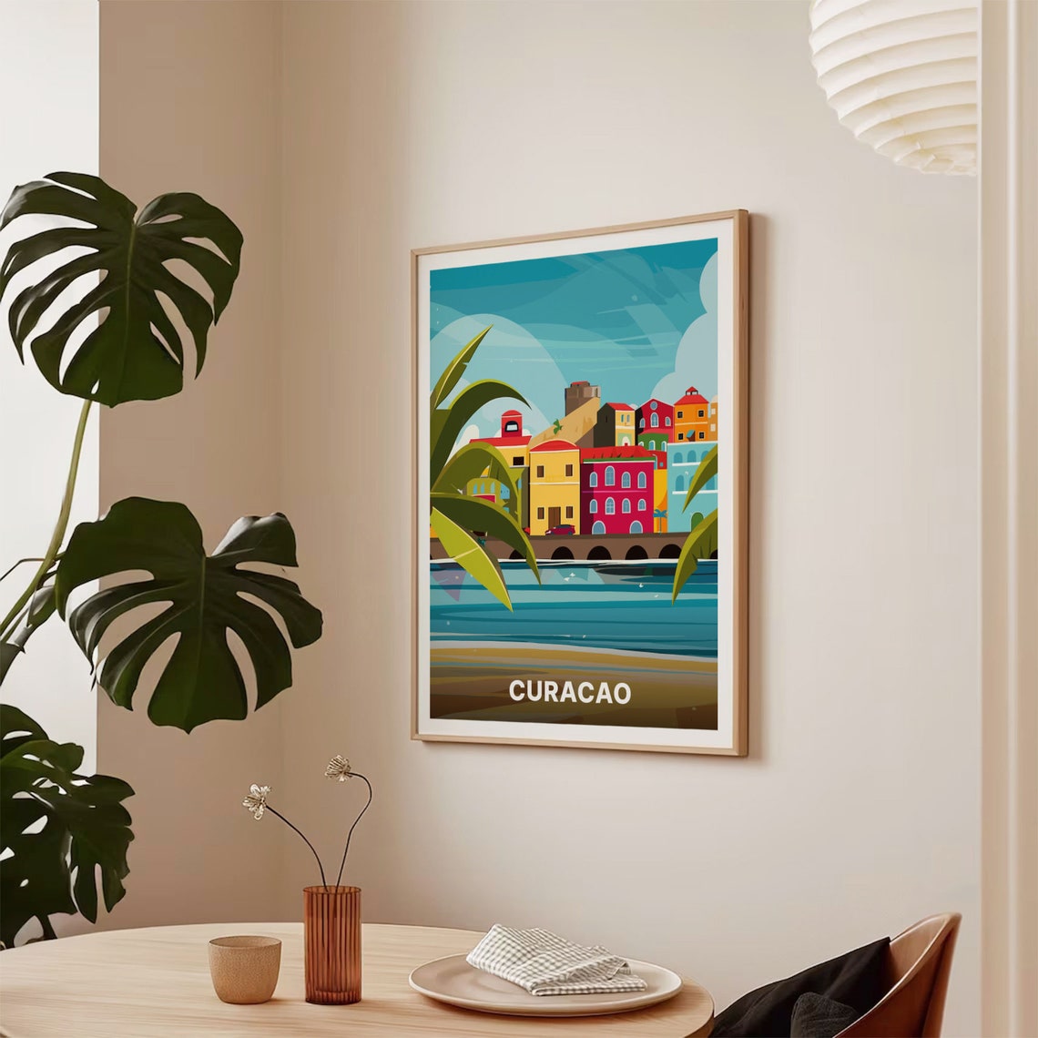 Curacao Travel Poster Tropical Destination Wall Art Home Decor Office Decor Gift For Travelers C20 1651 - Image 2