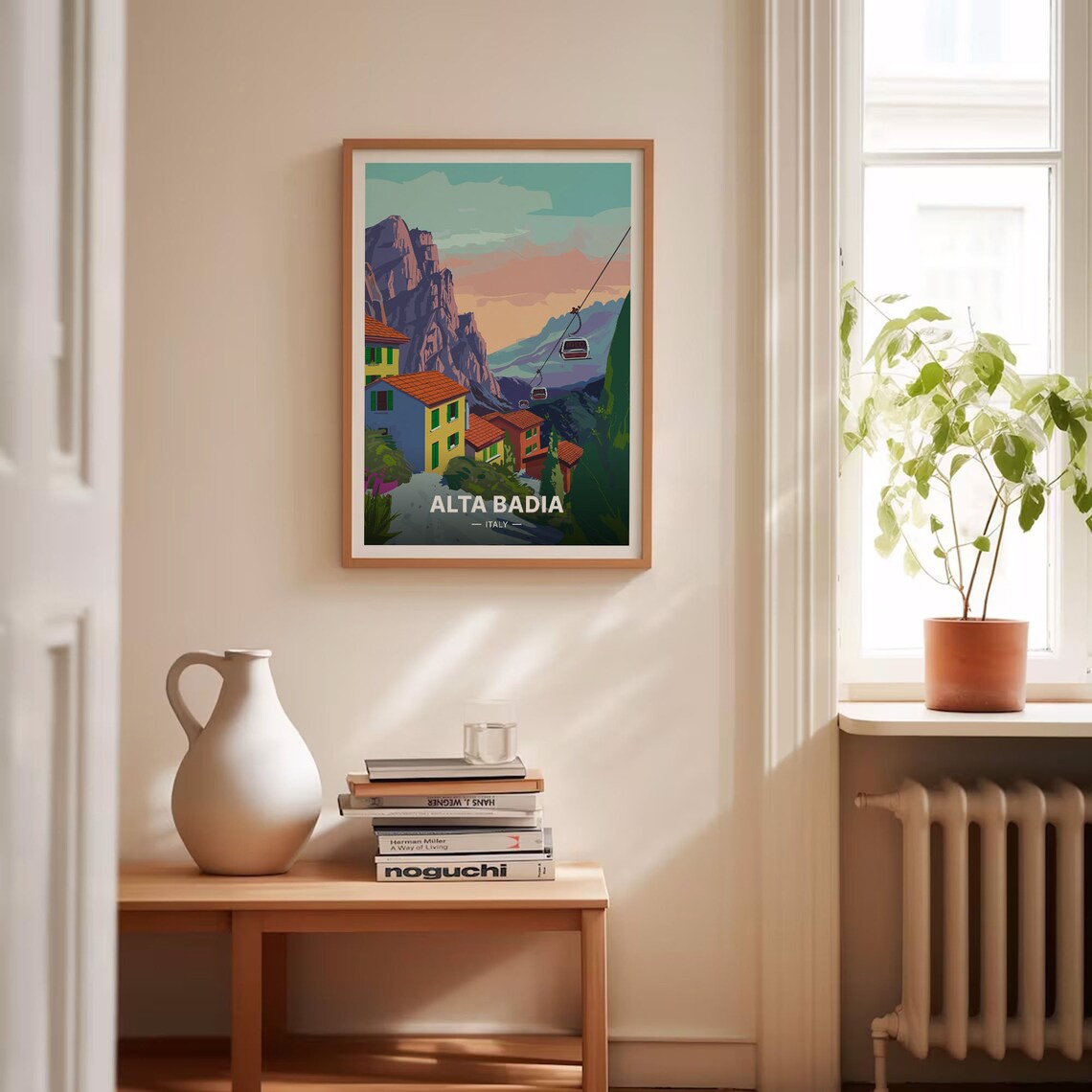 Alta Badia Ski Resort Travel Poster, Dolomites Landscape - Image 4