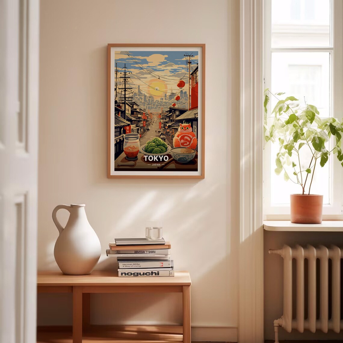 Tokyo Japan Ramen Travel Poster, Japanese Cuisine Art - Image 4