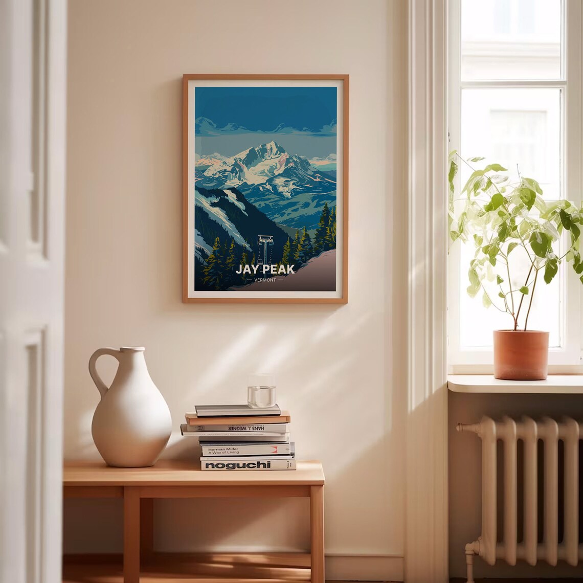 Jay Peak Burke Mountain Vermont Travel Poster, Retro - Image 4
