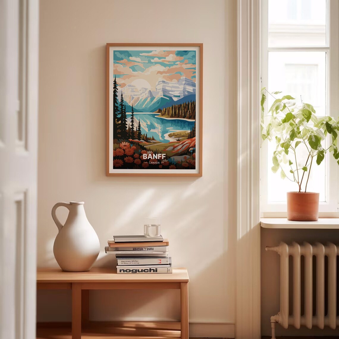 Banff National Park Travel Poster, Mid-Century Modern Decor - Image 4