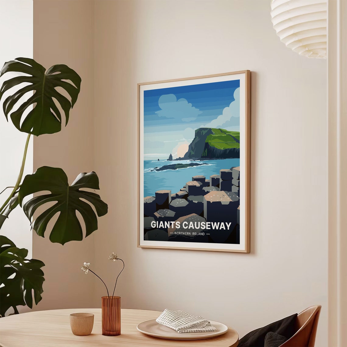 Giants Causeway Northern Ireland Basalt Columns Coastal Poster - Image 2