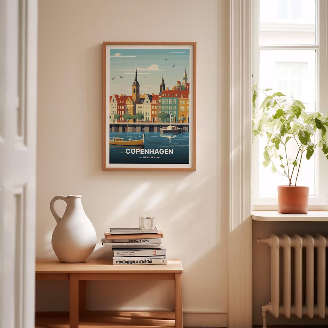 Copenhagen Denmark Cityscape Wanderlust Gift Poster - Image 4