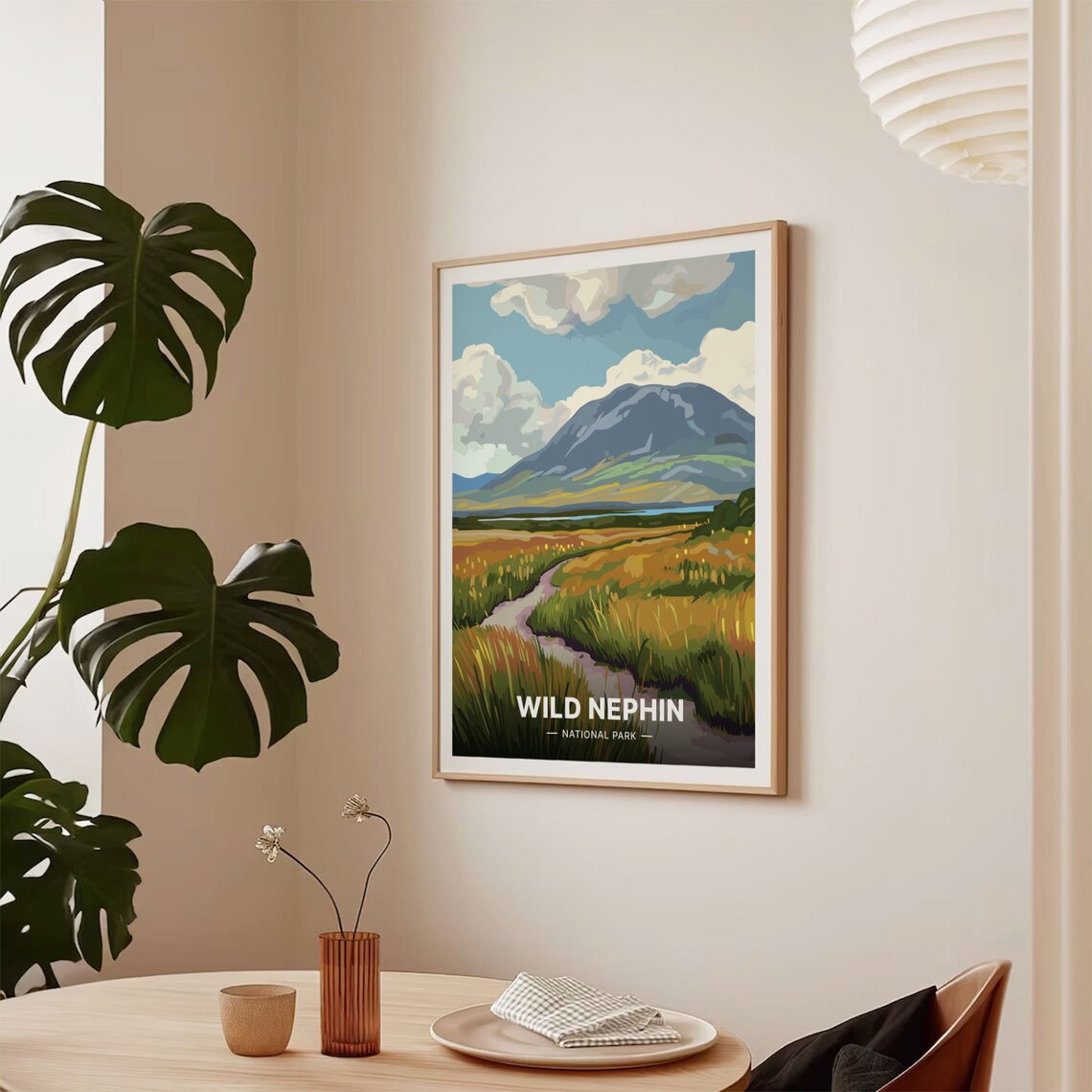 Wild Nephin National Park Ireland Bog Trail Mountain Travel Poster - Image 2
