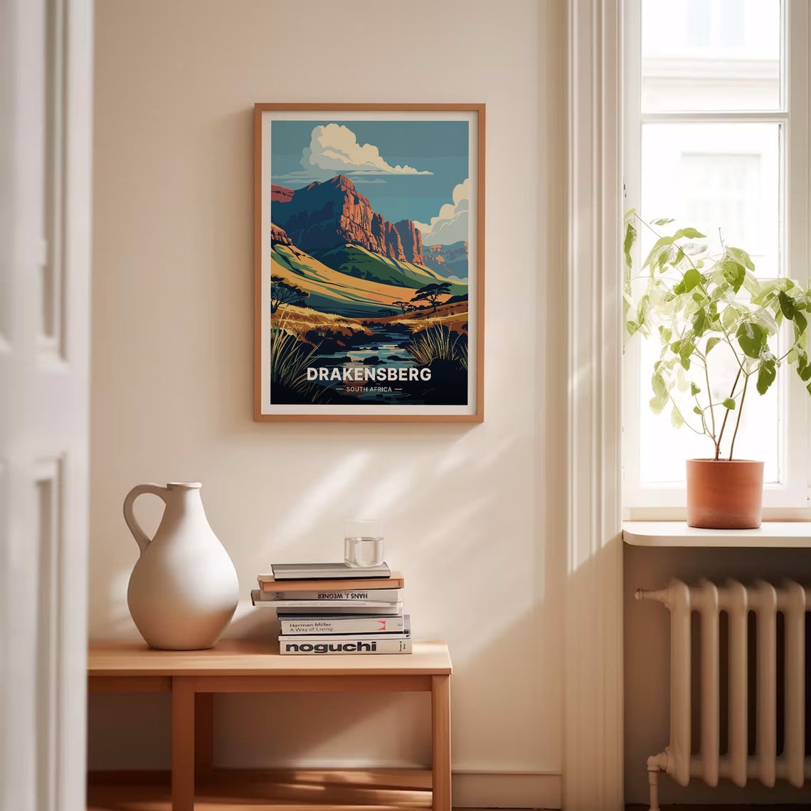Drakensberg South Africa Mountain Escarpment Valley View Poster - Image 4