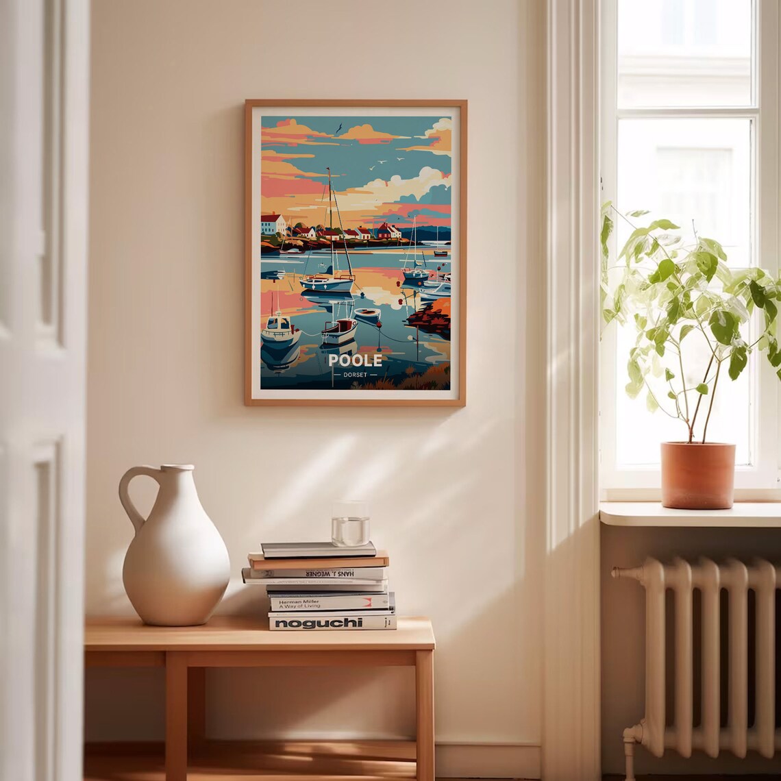Poole Harbour Travel Poster, England Scenic Landscape - Image 4