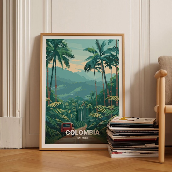 Valle De Cocora Salento Colombia Travel Poster