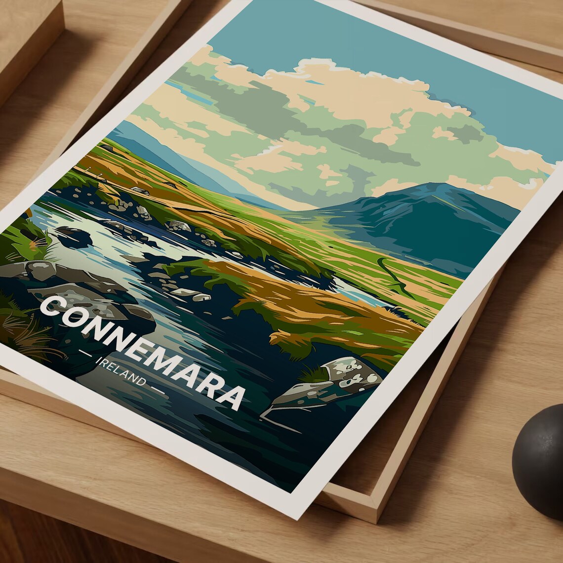 Connemara Ireland Travel Poster, Scenic Landscape - Image 3