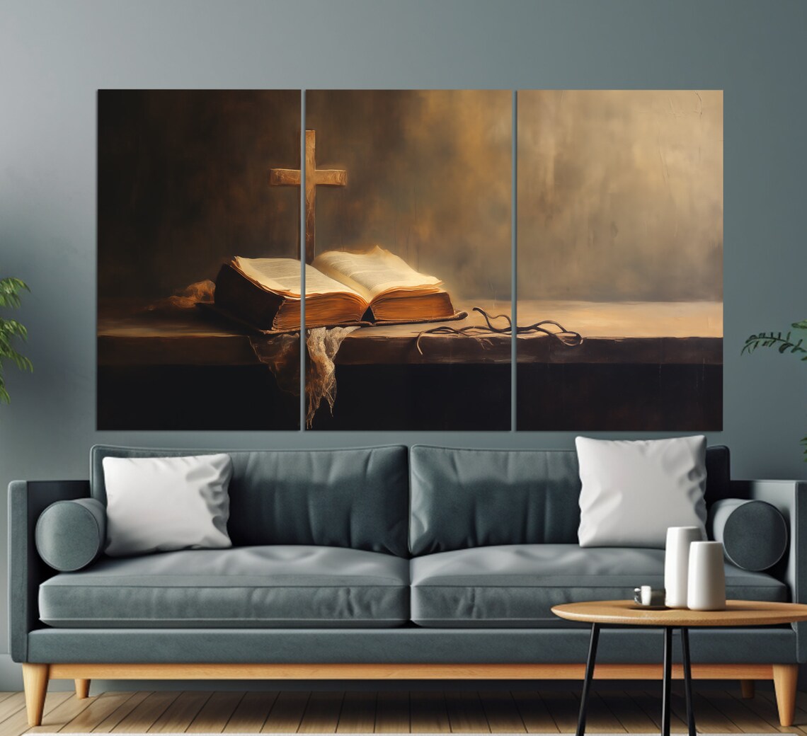 Holy Bible, Vintage Oil-Painting Style Art Print - Image 6