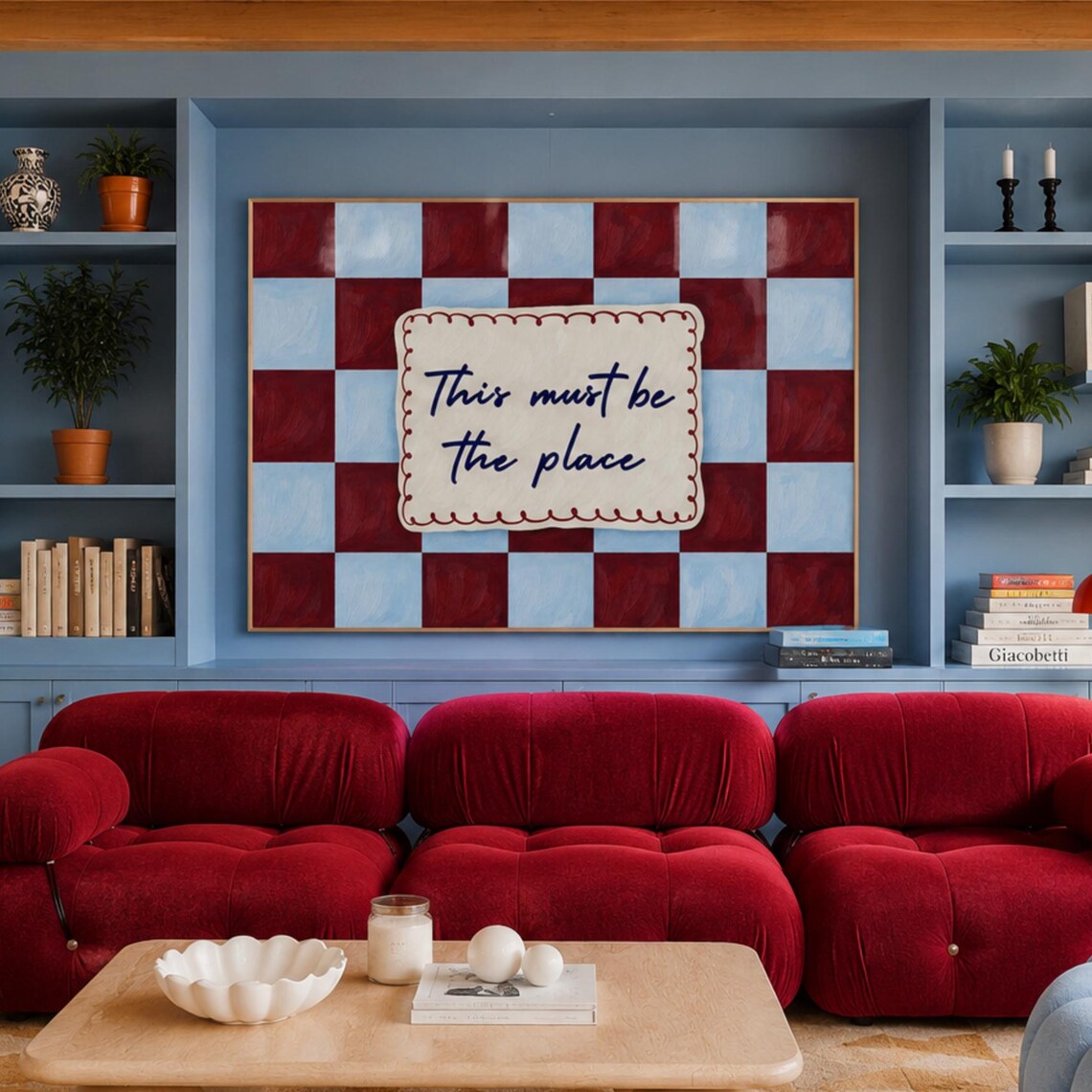 This Must Be The Place, Retro Typography Poster