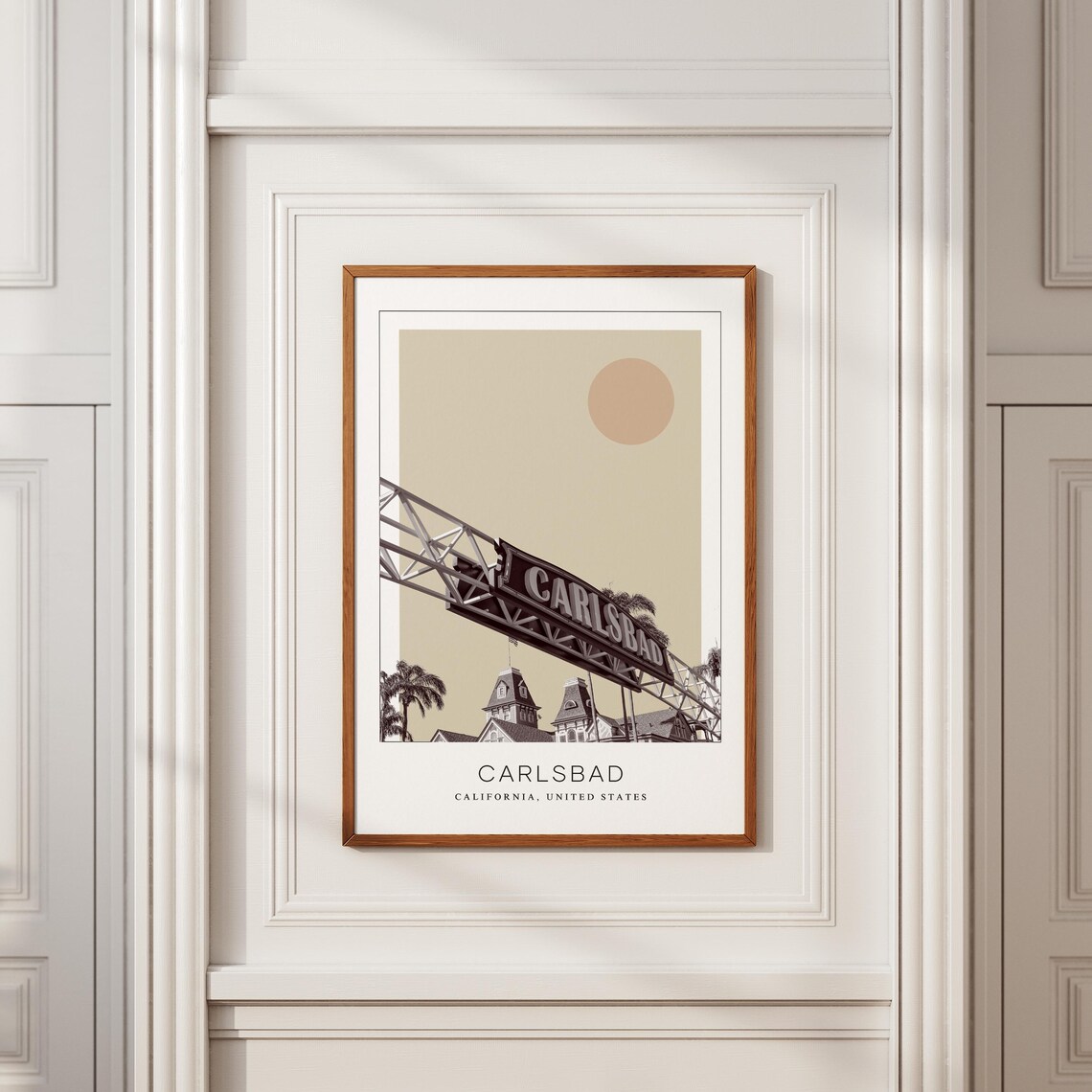 Carlsbad, California Minimalist Travel Poster - Image 2
