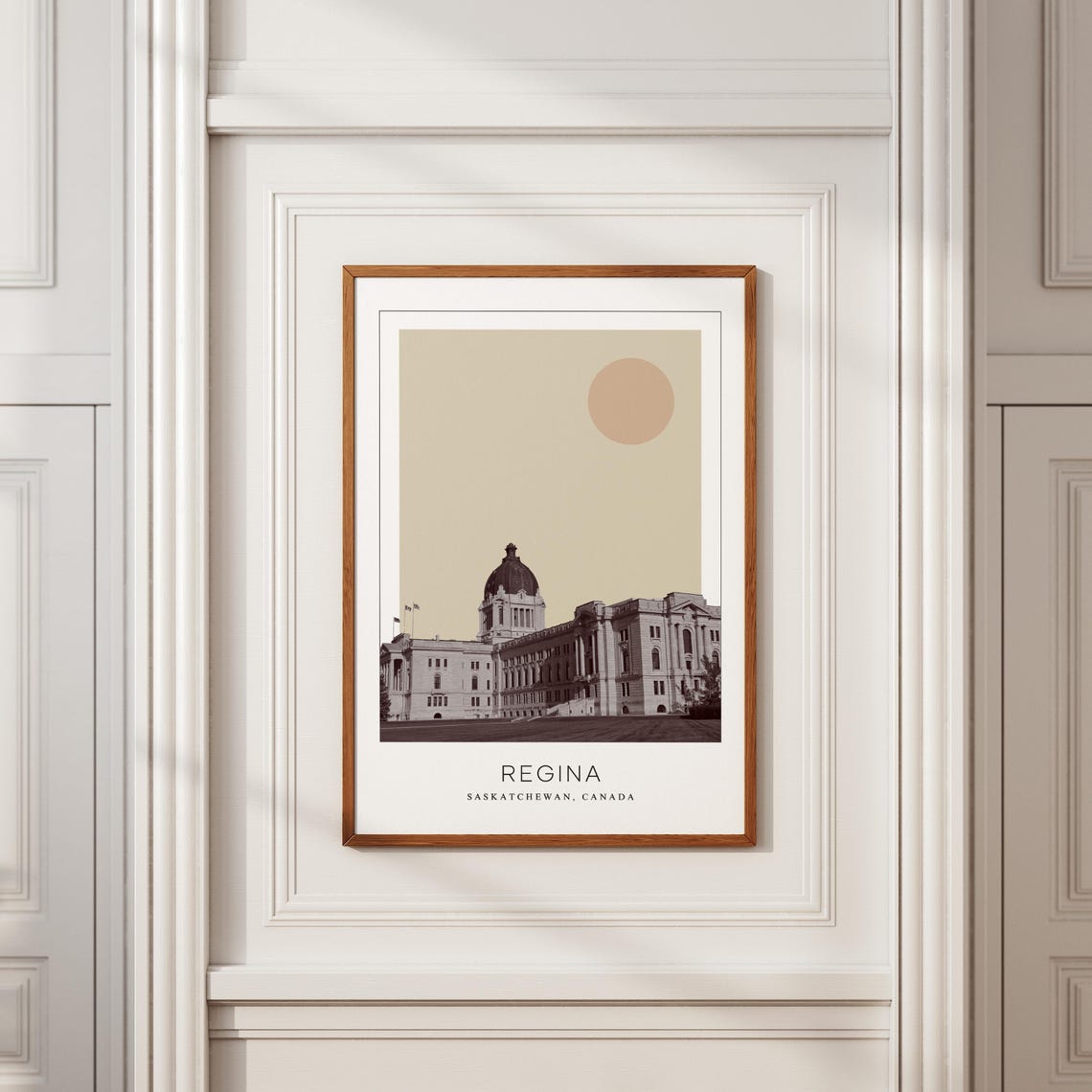 Regina Saskatchewan Legislative Building Dome Minimalist Travel Poster - Image 2