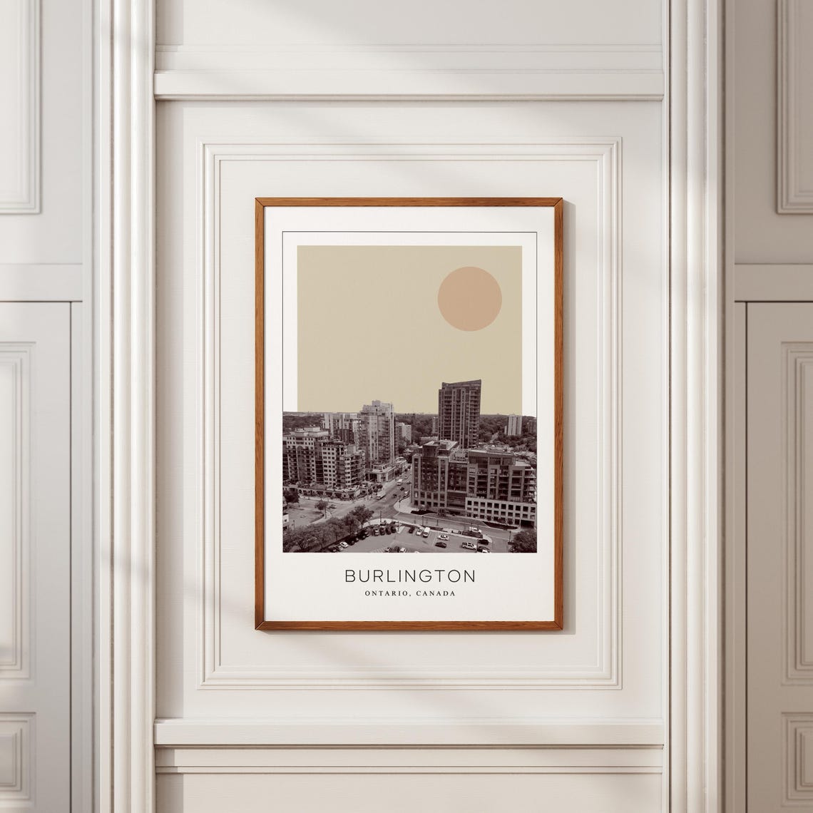 Burlington Ontario Canada Downtown Core Minimalist Travel Poster - Image 2