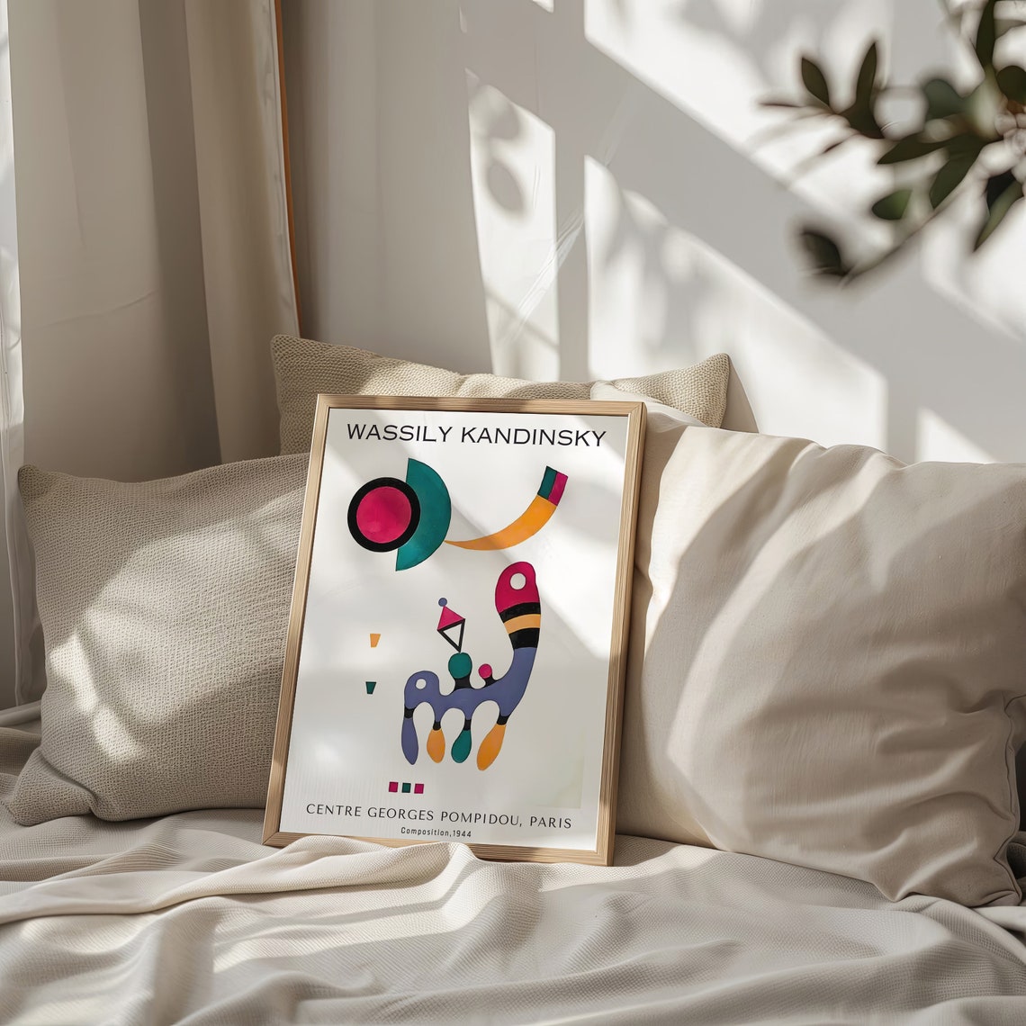 Wassily Kandinsky Composition 1944 Biomorphic Abstract Poster - Image 2